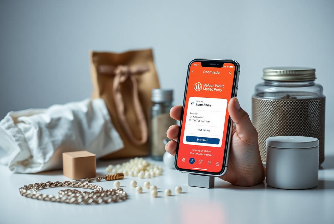 Phone showing an e-commerce affiliate commission notification